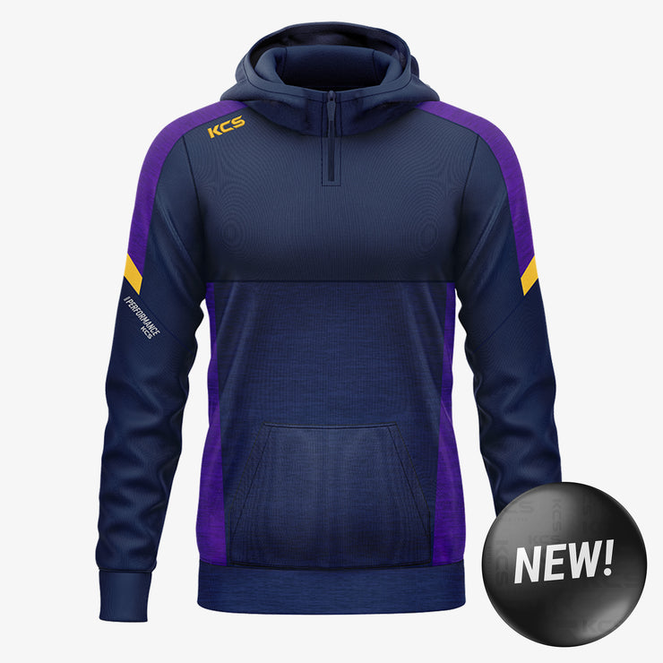 KCS Helios Half Zip Hoodie Navy/Purple/Gold