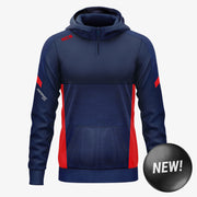 KCS Helios Half Zip Hoodie Navy/Red