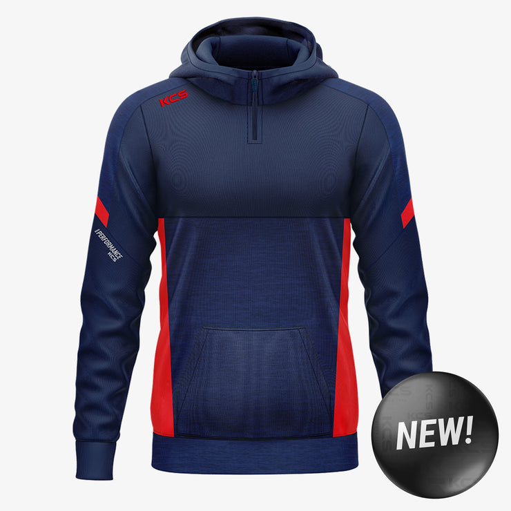 KCS Helios Half Zip Hoodie Navy/Red