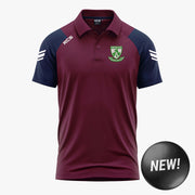 Kilbeggan Shamrocks GAA KCS Soul Polo Shirt Navy/Maroon