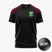Kilbeggan Shamrocks GAA KCS Apollo Tee Black/Maroon