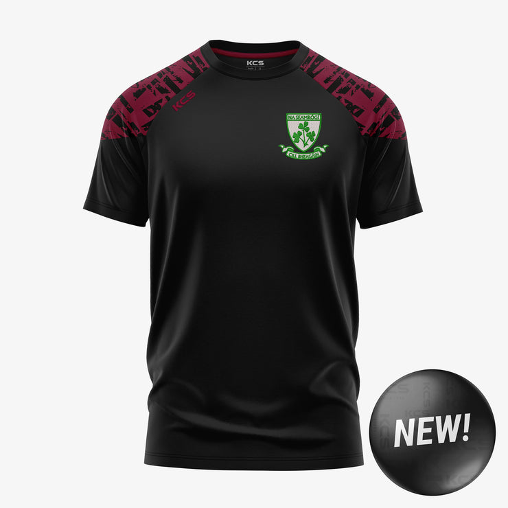 Kilbeggan Shamrocks GAA KCS Apollo Tee Black/Maroon