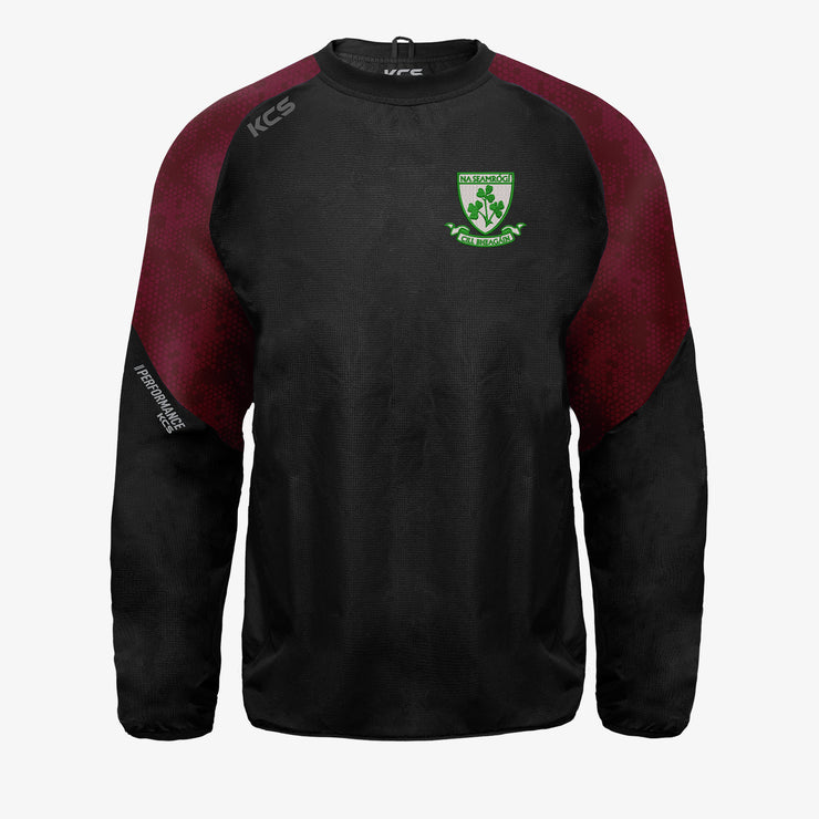 Kilbeggan Shamrocks GAA KCS Focus Windcheater Black/Maroon