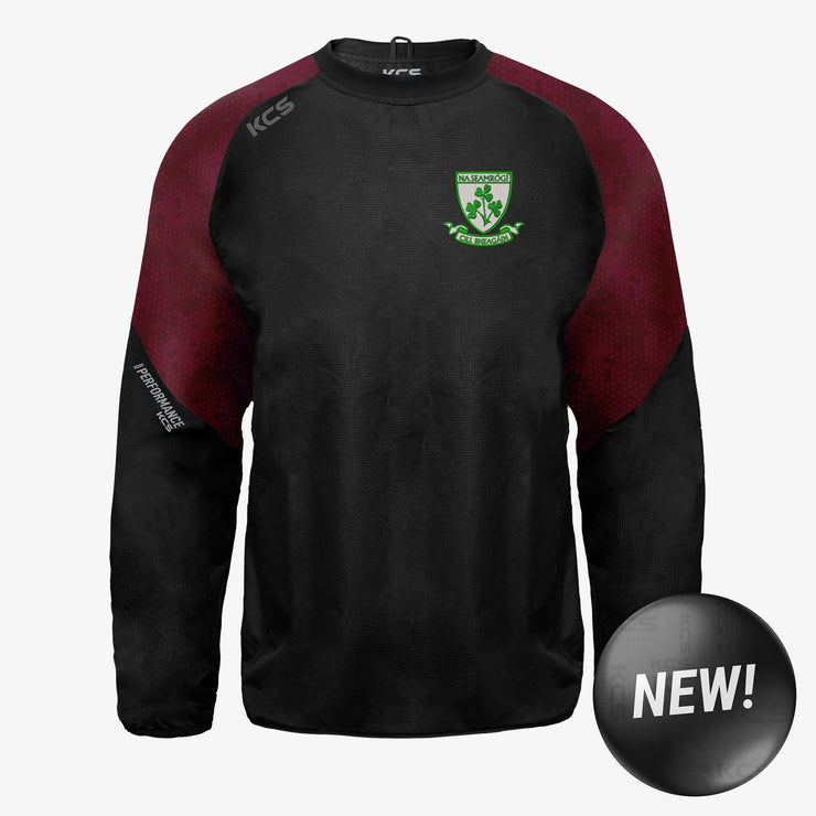 Kilbeggan Shamrocks GAA KCS Focus Windcheater Black/Maroon