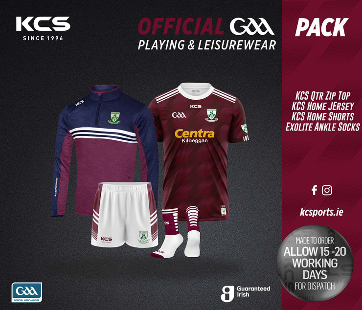 Kilbeggan Shamrocks GAA Home Club Pack + Qtr Zip - KIDS