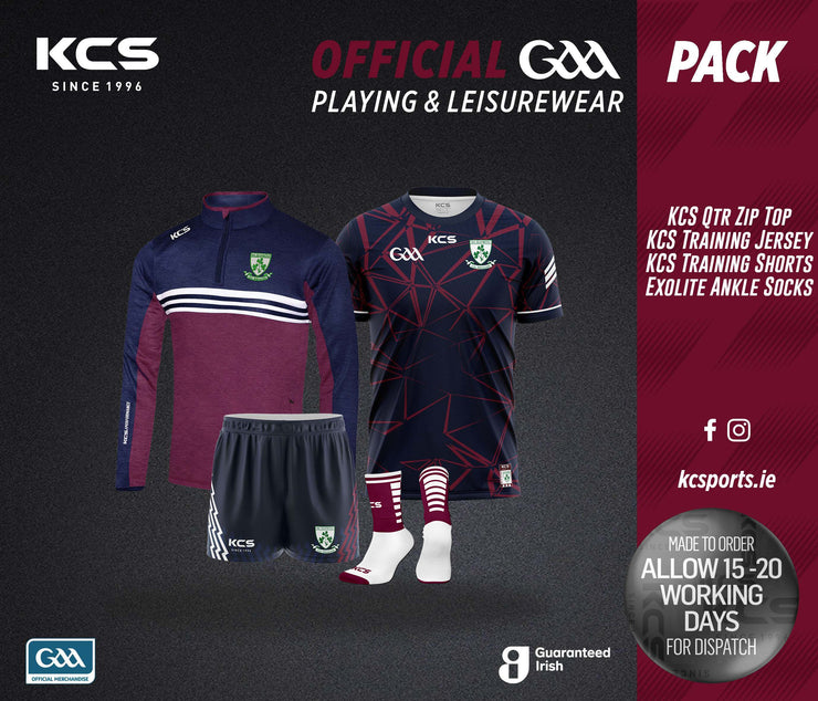 Kilbeggan Shamrocks GAA Training Club Pack + Qtr Zip - Adults