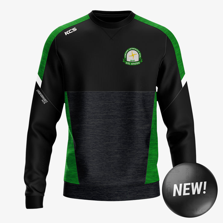 Kilbride GAA Roscommon KCS Helios Crew Neck Top Black/Green/White
