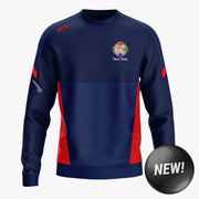New York GAA KCS Helios Crew Neck Top Navy/Red