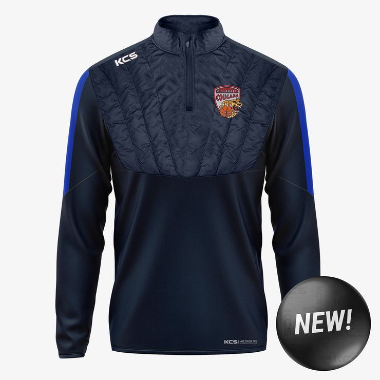 Killarney Cougars Basketball KCS Winterized Quarter Zip Top Navy/Royal