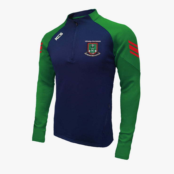 Kilteely Dromkeen GAA KCS Soul Quarter Zip Top Navy/Green