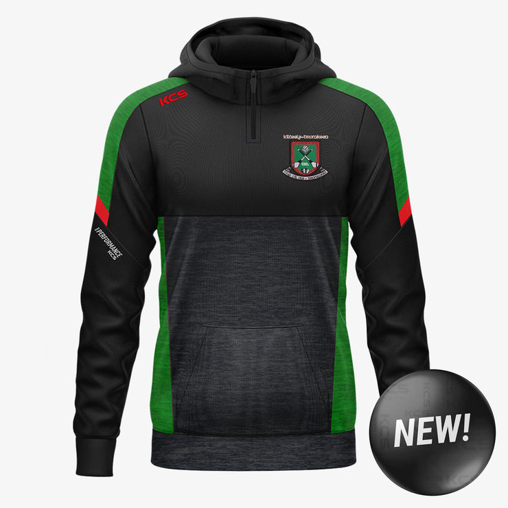 Kilteely Dromkeen GAA KCS Helios Half Zip Hoodie Black/Green/Red