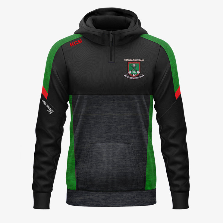 Kilteely Dromkeen GAA KCS Helios Half Zip Hoodie Black/Green/Red