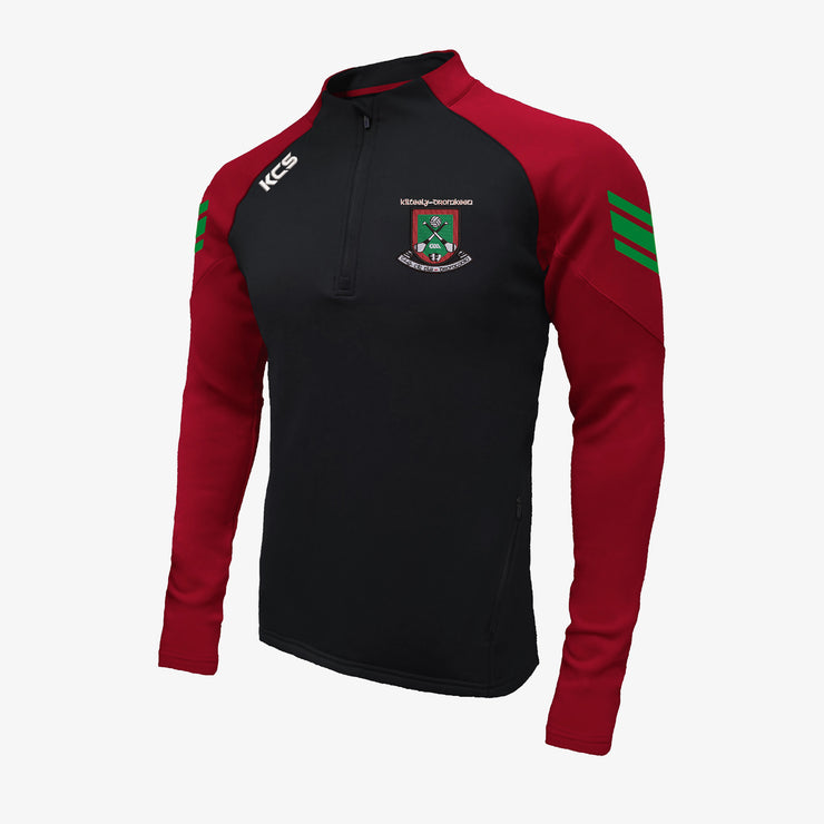 Kilteely Dromkeen GAA KCS Soul Quarter Zip Top Black/Red