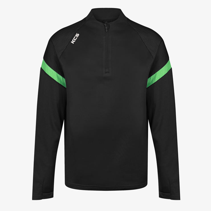 KCS Kinova Quarter Zip Top Black/Green