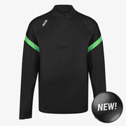 KCS Kinova Quarter Zip Top Black/Green