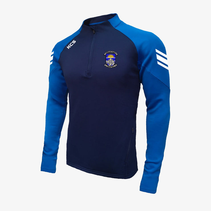 Legan Sarsfields Longford KCS Soul Quarter Zip Top Navy/Royal Blue