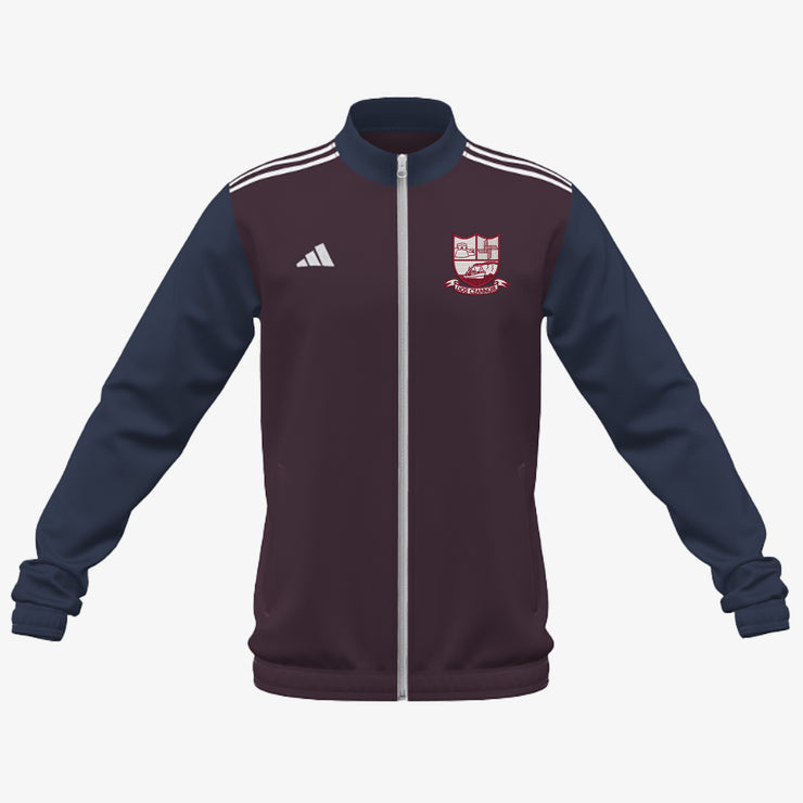 Liscannor GAA Adidas Club Anthem Zip Navy/Maroon/White