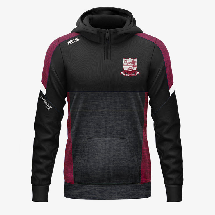 Liscannor GAA KCS Helios Half Zip Hoodie Black/Maroon/White