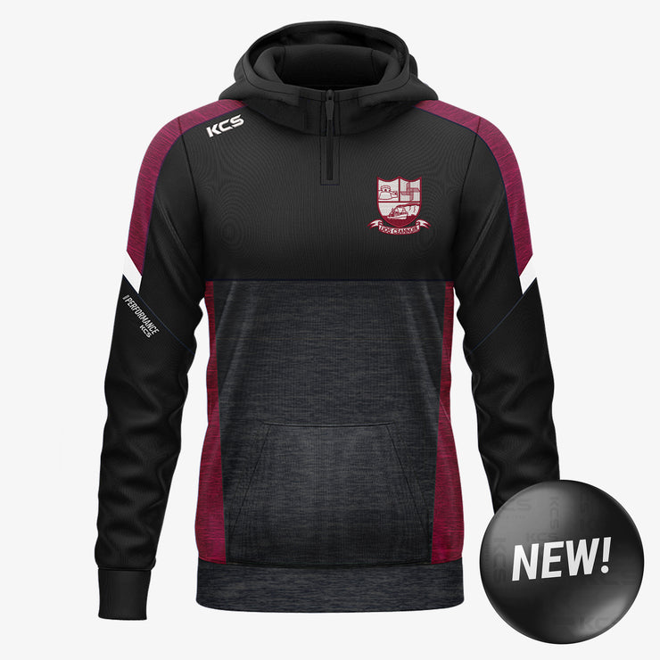 Liscannor GAA KCS Helios Half Zip Hoodie Black/Maroon/White