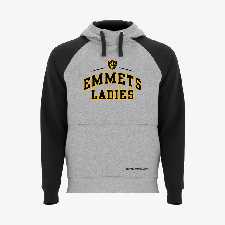 Listowel Emmets LGFA Detroit Hoodie /Black / Melange Grey