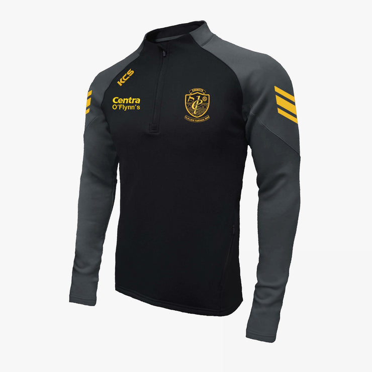 Listowel Emmets KCS Soul Quarter Zip Top Black/Graphite KIDS