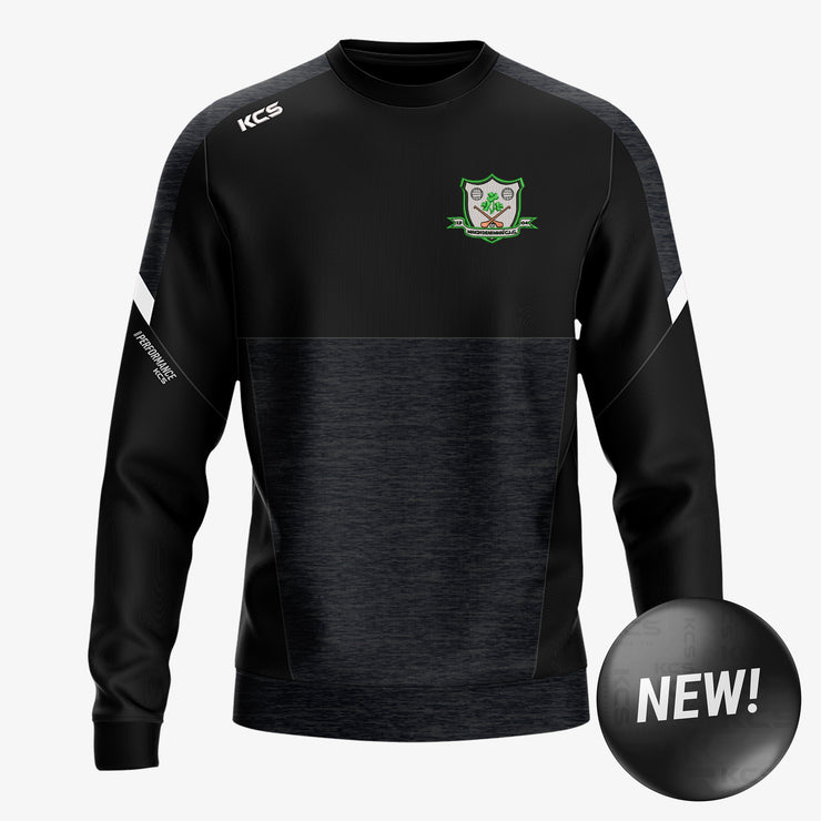 Longwood GAA Meath KCS Helios Crew Neck Top Black/Black/White