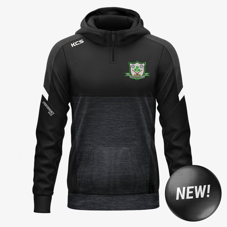 Longwood GAA Meath KCS Helios Half Zip Hoodie Black/White
