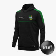 St Joseph's Ladies Football KCS Astro V2 Hoodie Black-Black Melange-Green Melange