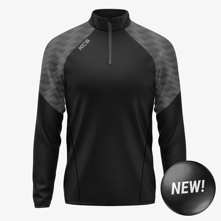 KCS Luna Quarter Zip Top Black/Graphite