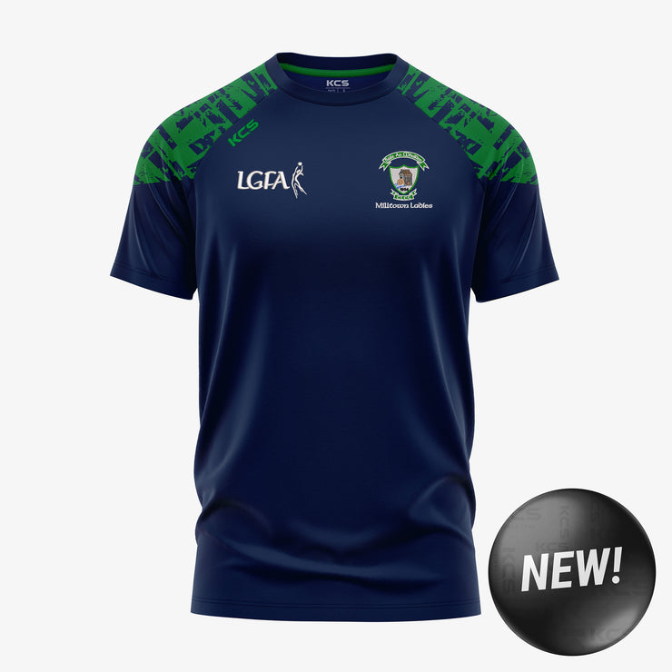 Milltown Ladies Football KCS Apollo Tee Navy/Green