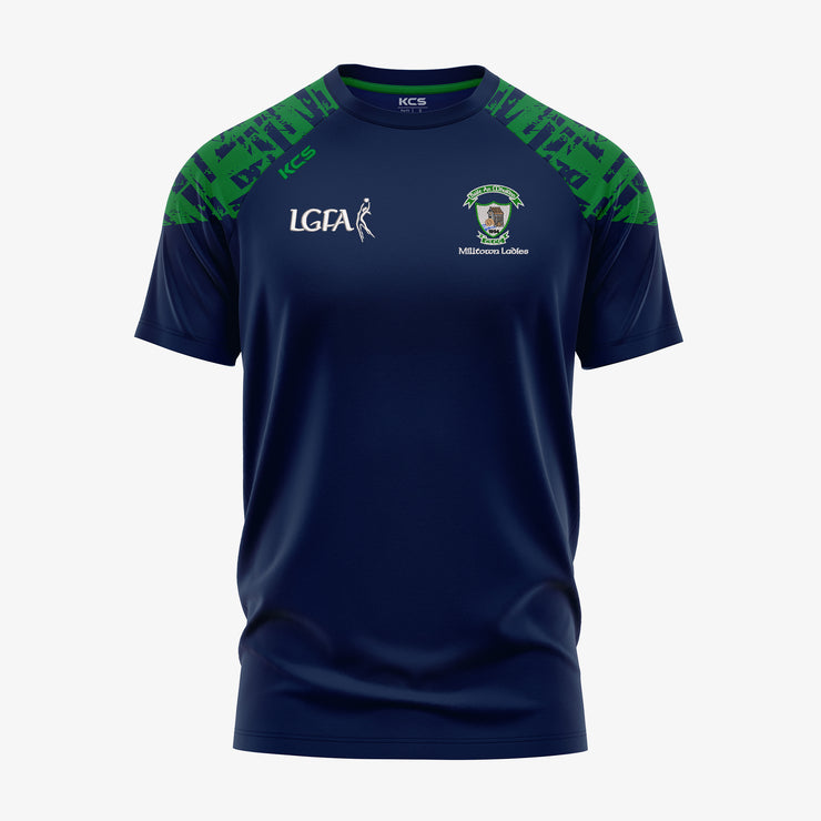 Milltown Ladies Football KCS Apollo Tee Navy/Green