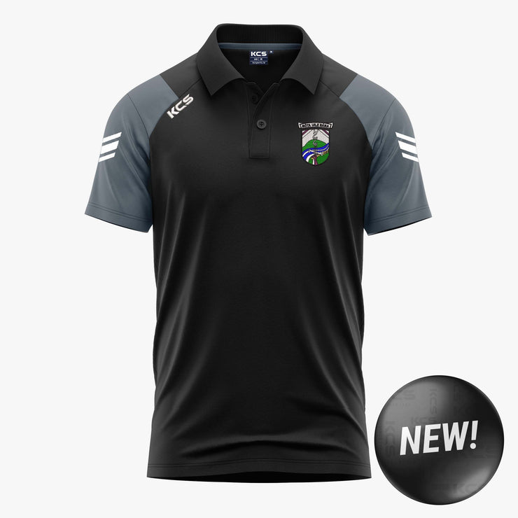 Moate ALL Whites GAA KCS Soul Polo Shirt Black/Graphite