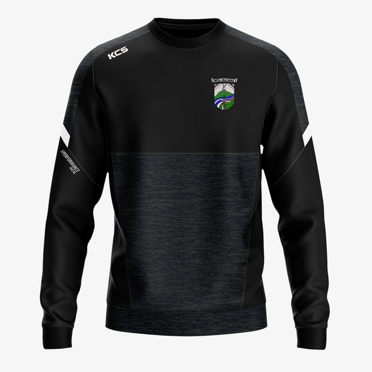 Moate ALL Whites GAA KCS Helios Crew Neck Top Black/Black/White