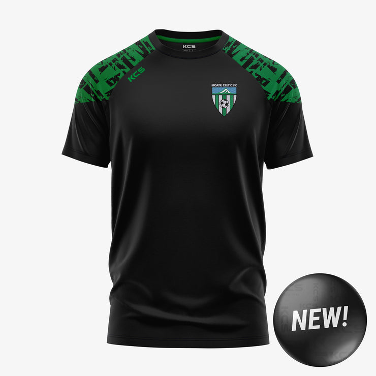 Moate Celtic FC KCS Apollo Tee Black/Green