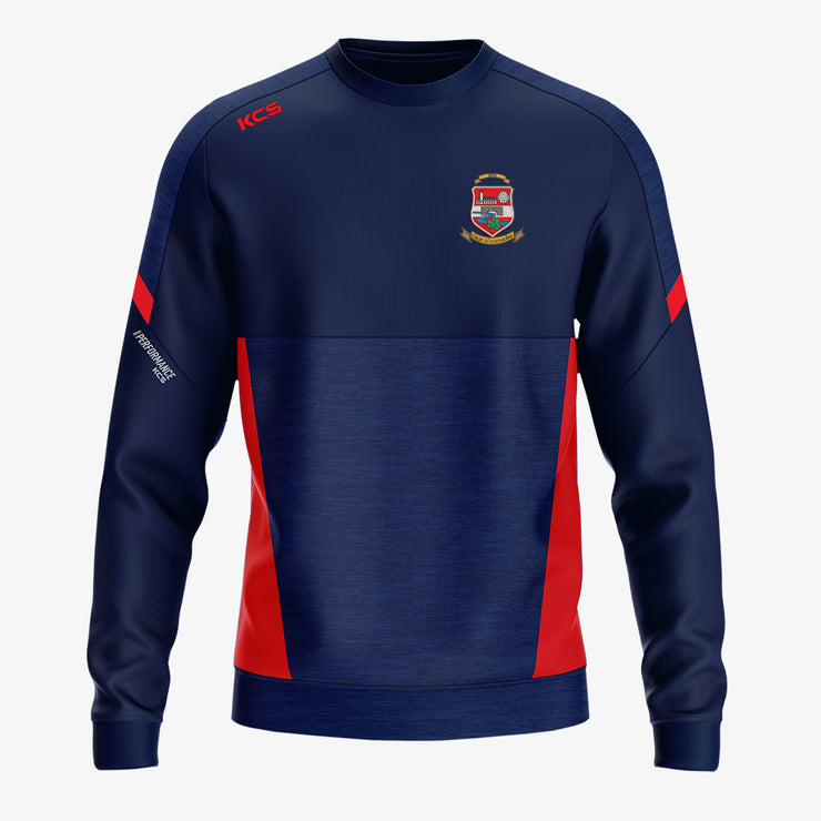 Mountcollins GAA KCS Helios Crew Neck Top Navy/Red