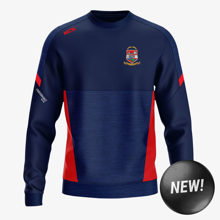 Mountcollins GAA KCS Helios Crew Neck Top Navy/Red