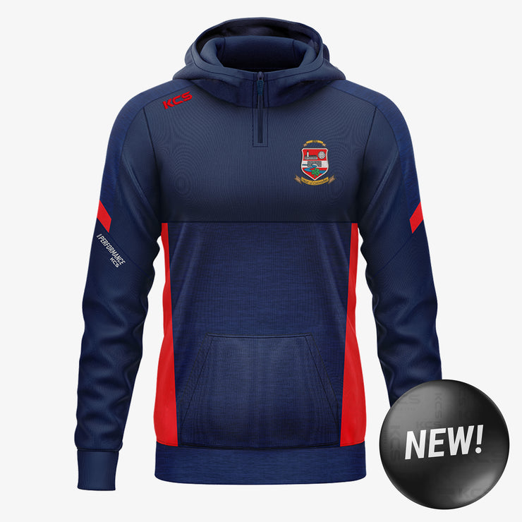 Mountcollins GAA KCS Helios Half Zip Hoodie Navy/Red
