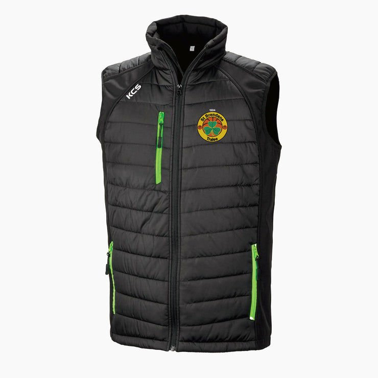 St Brendan’s Basketball Club KCS Compass GIlet - Black / Green