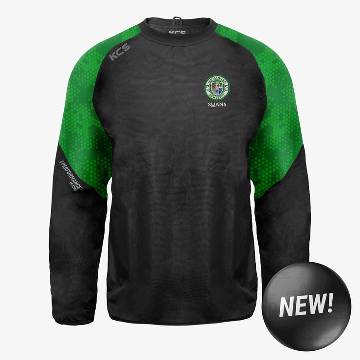 Mullingar Athletic AFC Swans KCS Focus Windcheater - Black / Green