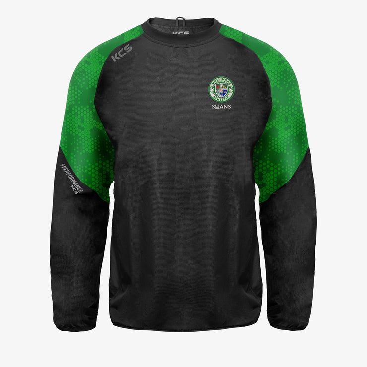 Mullingar Athletic AFC Swans KCS Focus Windcheater - Black / Green