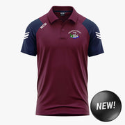 Mullingar Cricket Club KCS Soul Polo Shirt Navy/Maroon