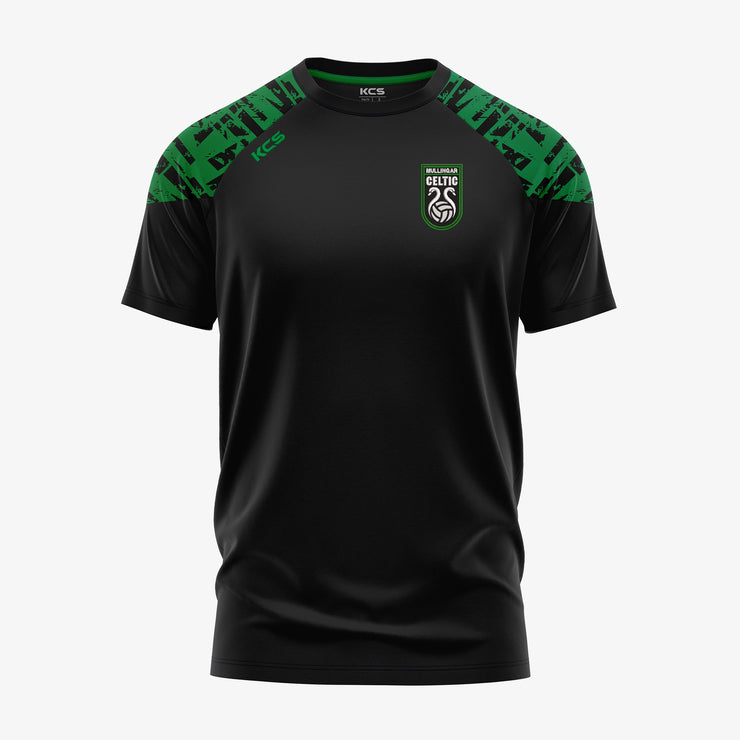 Mullingar Celtic FC KCS Apollo Tee Black/Green