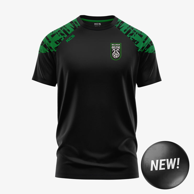 Mullingar Celtic FC KCS Apollo Tee Black/Green