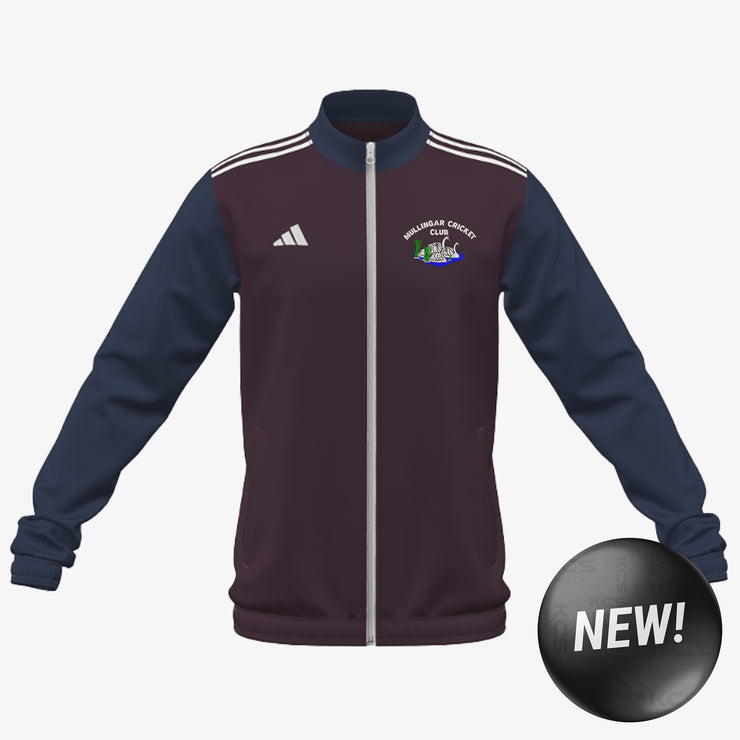 Mullingar Cricket Club Adidas Club Anthem Zip Navy/Maroon/White