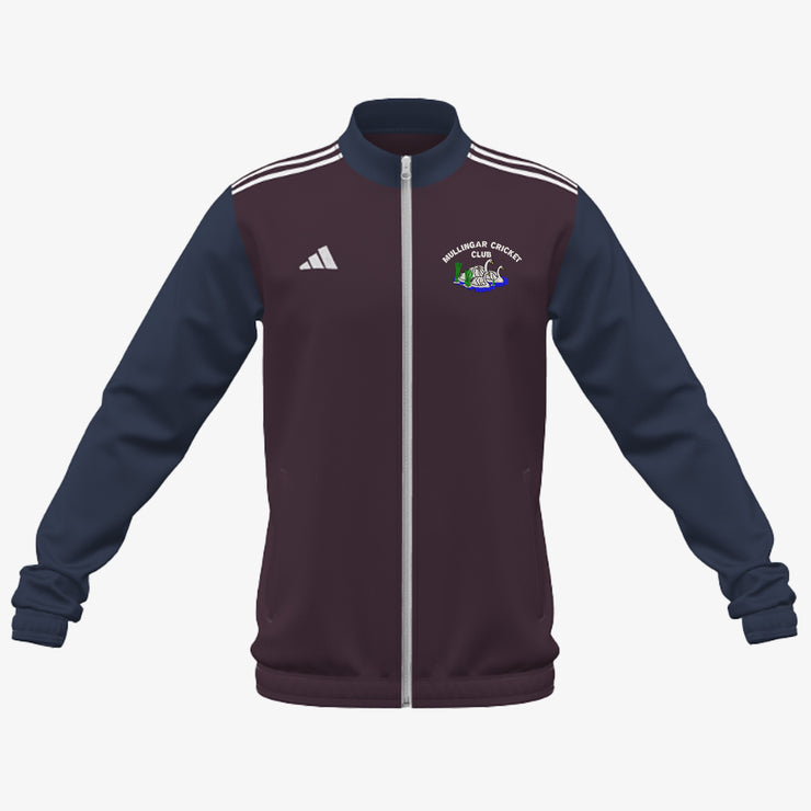 Mullingar Cricket Club Adidas Club Anthem Zip Navy/Maroon/White