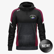 Mullingar Cricket Club KCS Helios Half Zip Hoodie Black/Maroon/White