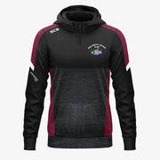 Mullingar Cricket Club KCS Helios Half Zip Hoodie Black/Maroon/White
