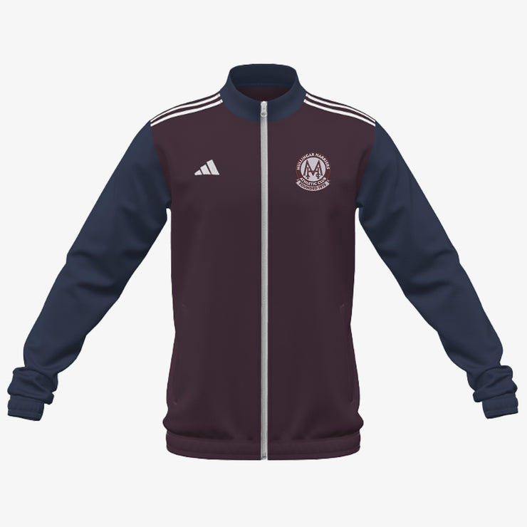 Mullingar Harriers Adidas Club Anthem Zip Navy/Maroon/White