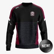 Mullingar Harriers KCS Helios Crew Neck Top Black/Maroon/White