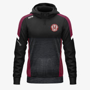 Mullingar Harriers KCS Helios Half Zip Hoodie Black/Maroon/White
